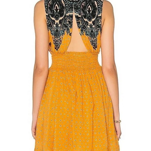 Free People Walking Through My Dreams Dress Goldensun - Picture 9 of 14